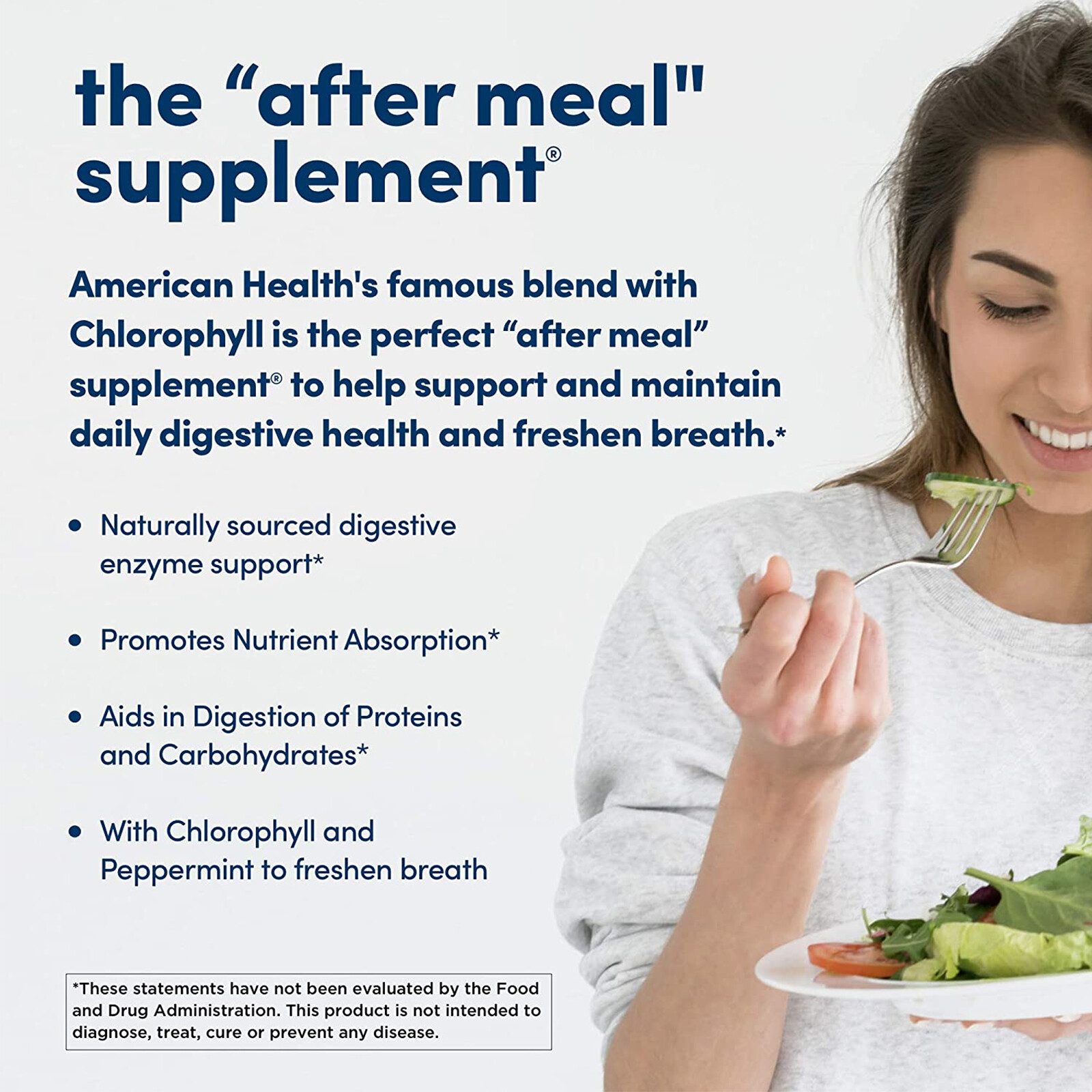 American Health Papaya Enzyme with Chlorophyll Chewable 600 Tablet