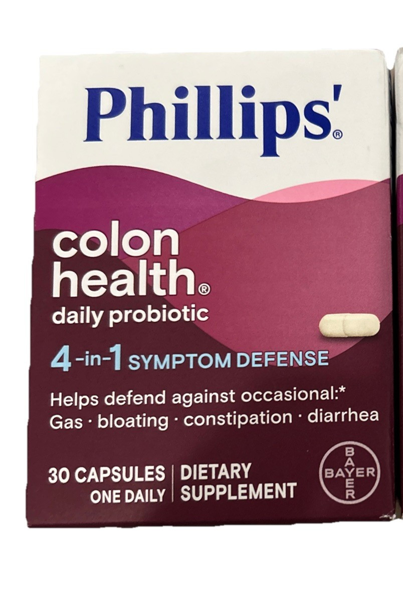 Phillips Colon Health Daily Probiotic Dietary Supplement 30ct Exp 03/2026+