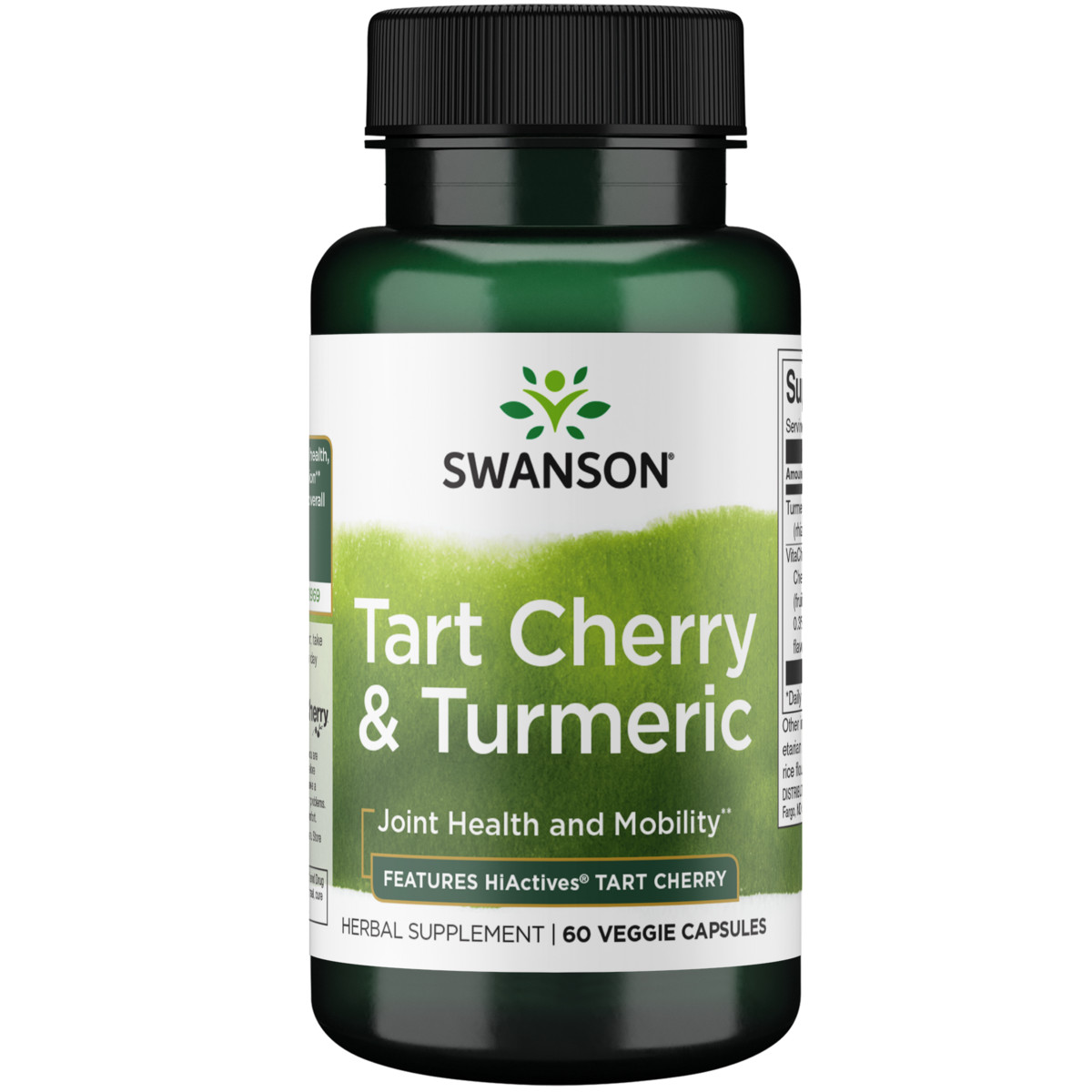 Swanson Tart Cherry and Turmeric – Features Hiactives Tart Cherry 60 Veggie