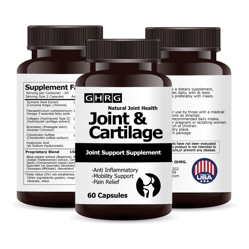 Joint & Cartilage Supplement, Anti Inflammatory, Pain Relief, Mobility Support