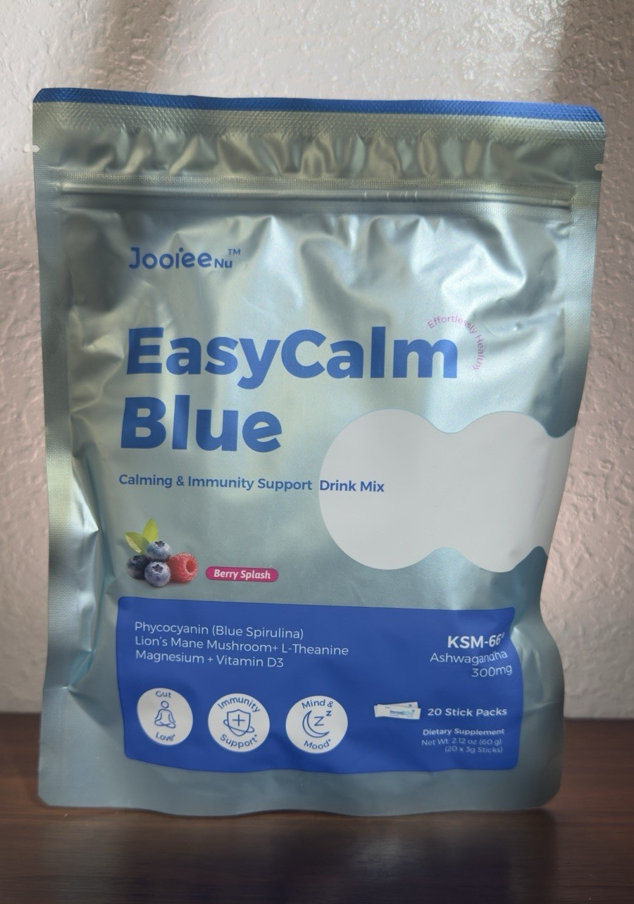 Jooiee Nu EasyCalm Blue Drink Mix Berry Splash Calming+Immunity 20ct 60g