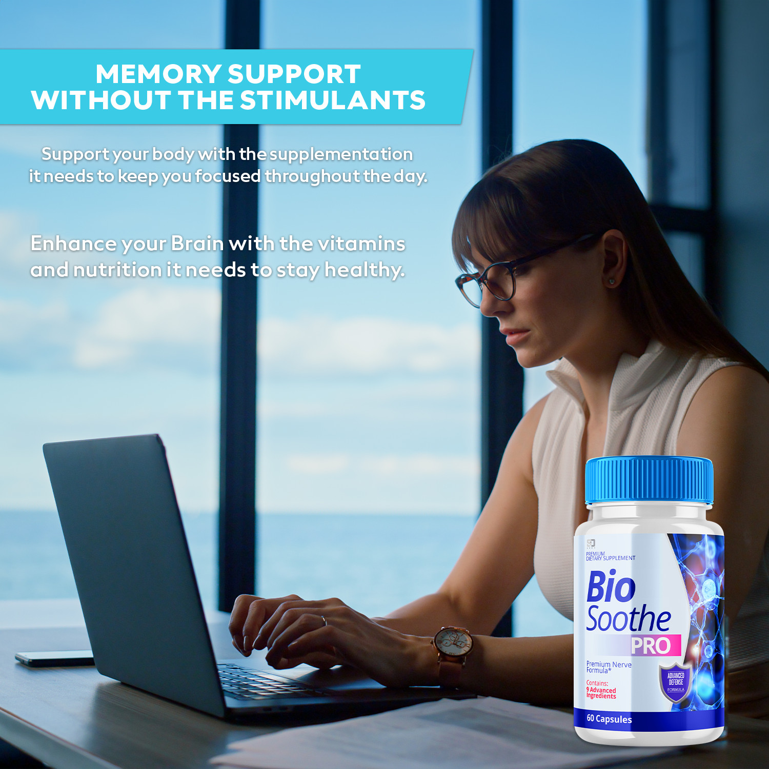 (5 Pack) Bio Soothe Pro, BioSoothe Premium Nerve Pain Formula (300 Capsules)