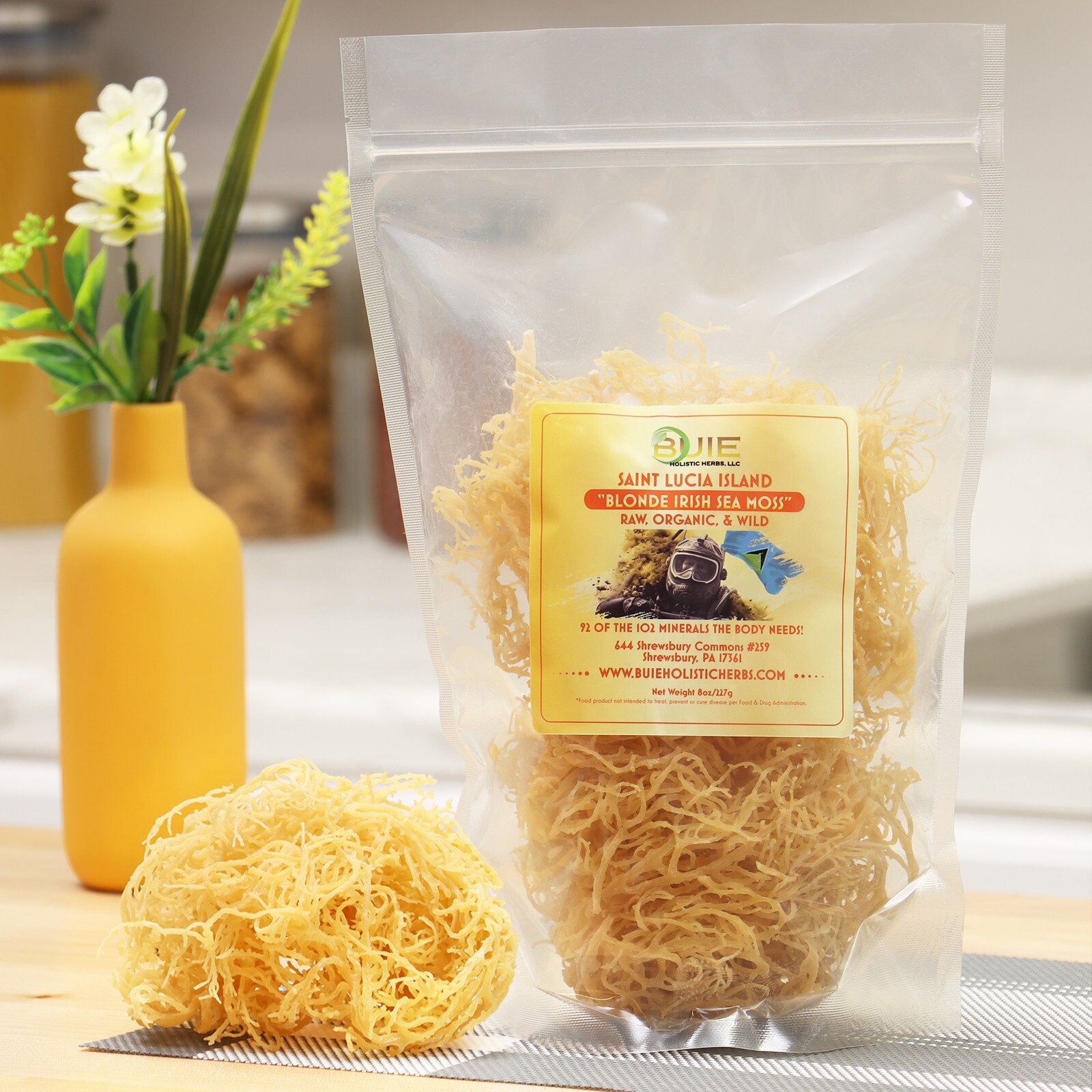 Sea Moss #Dr. Sebi Inspired St Lucia Wildcrafted #Vegan #Plant-Based #Alkaline