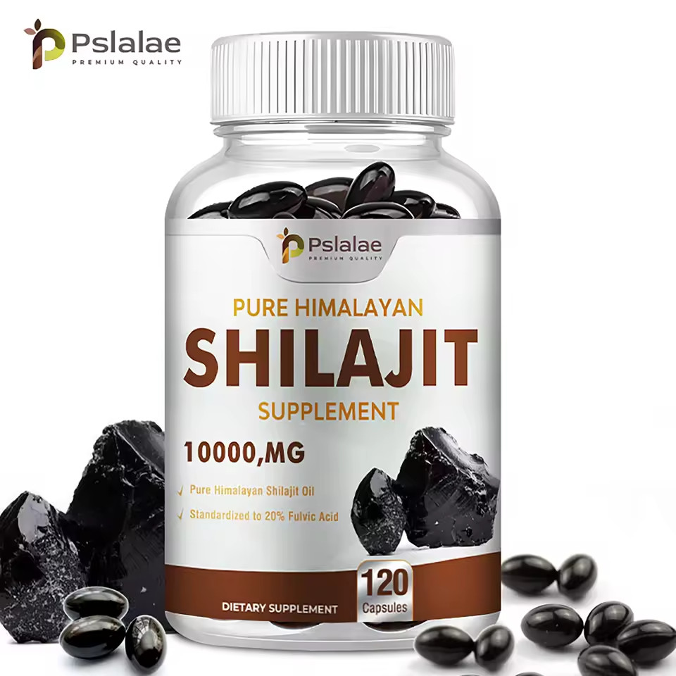 Shilajit Supplements – Enhance Nutrient Absorption & Relieve Stress – 120 ct
