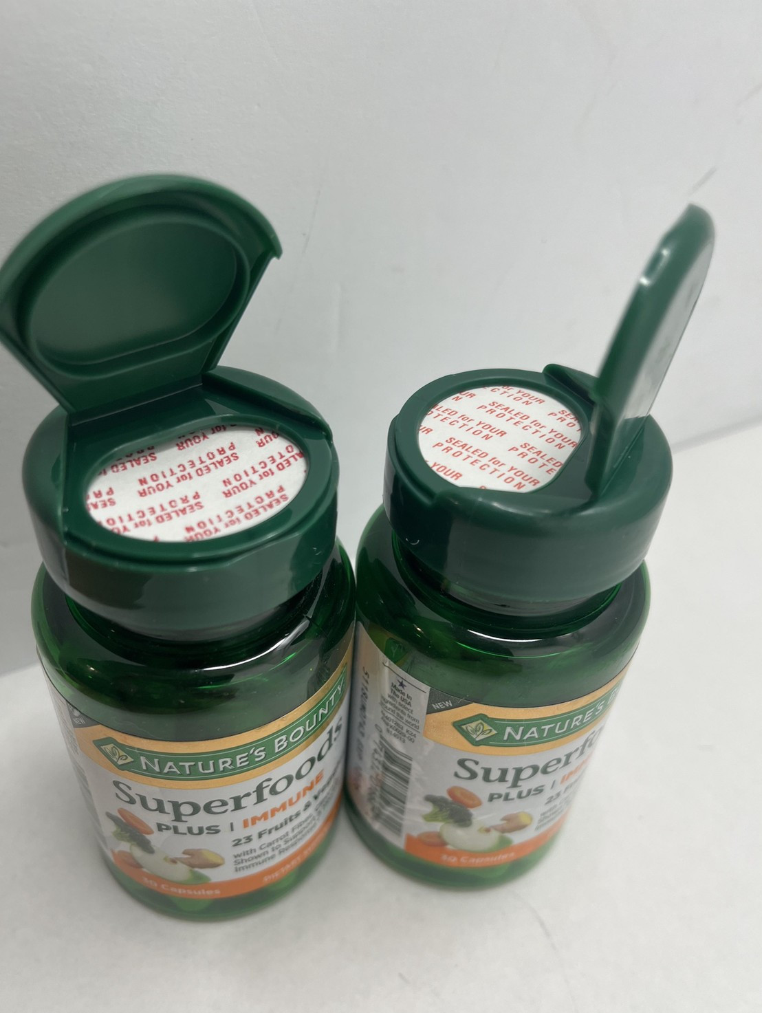 Nature’s Bounty 2pk Superfoods Plus Immune 23 Fruits Veg 30 Caps per Exp 12/26