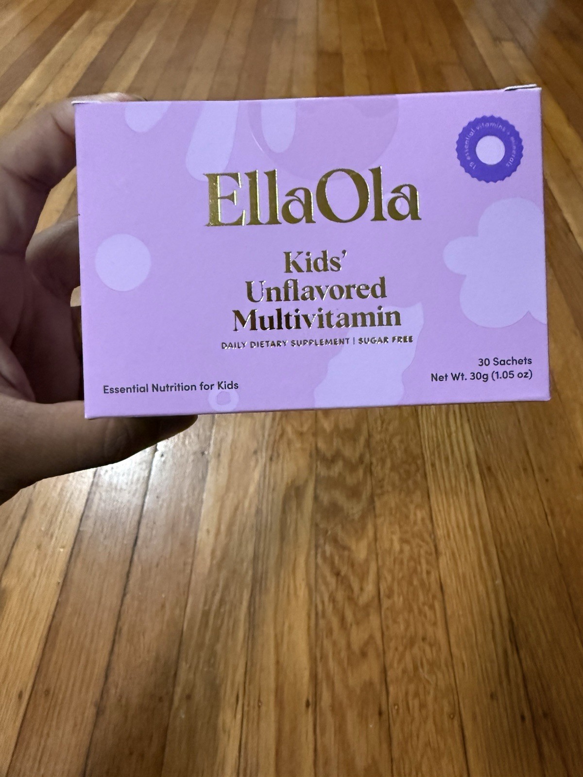 3x EllaOla Unflavored Multivitamin Powder Sugar Free Vegan Gluten-Free Non-GMO30