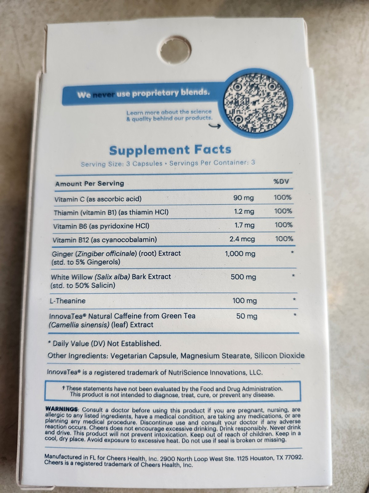 CHEERS NEXT MORNING AID 9 CAPSULES 9/2025 NEW
