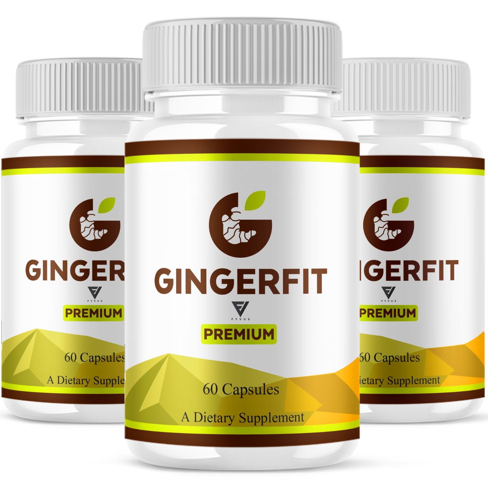 (3 Pack) Ginger Fit Weight Management Supplement, GingerFit Pills (180 Capsules)