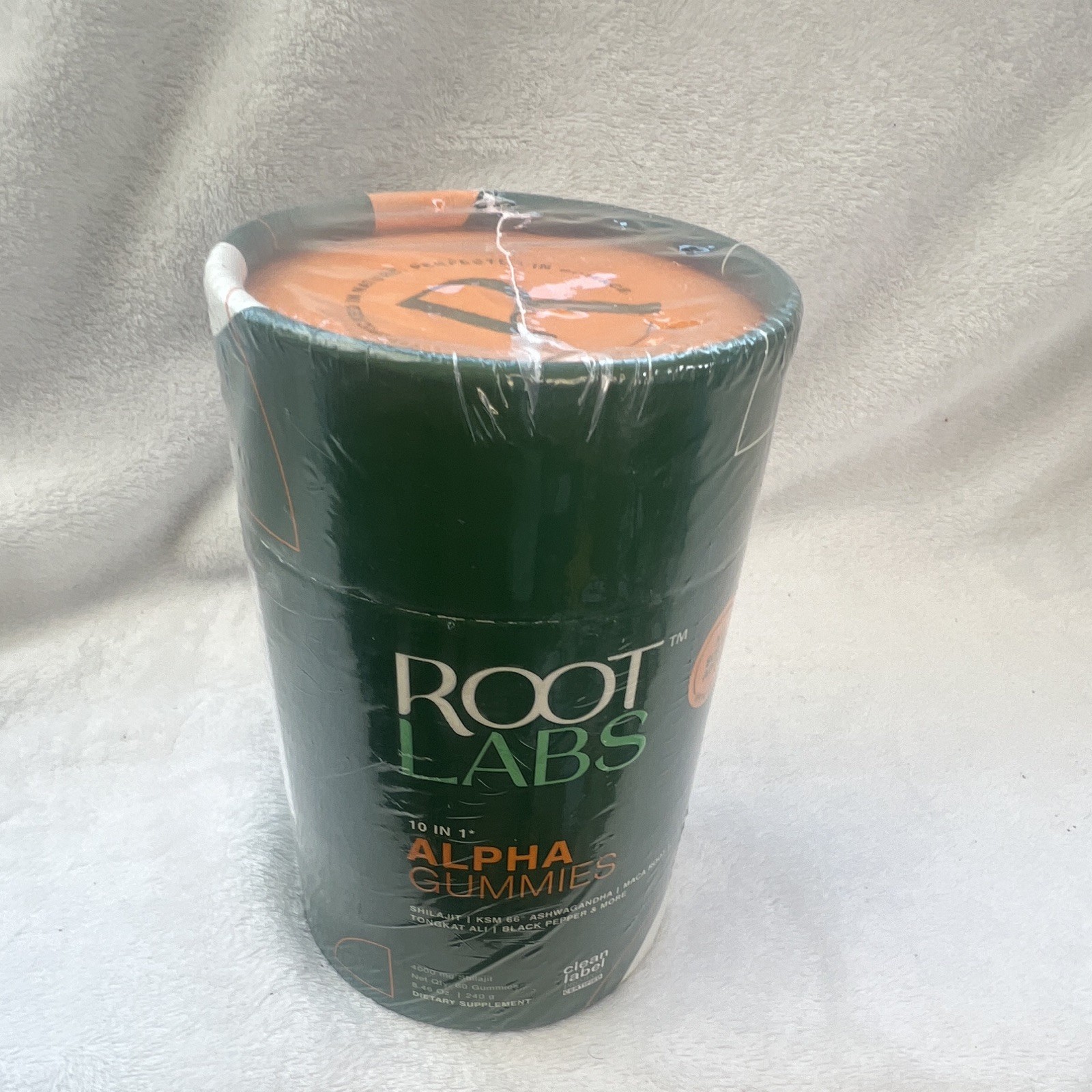 Root Labs 10-in-1 Alpha Shilajit Gummies No Sugar Added Tamarind 60 Count