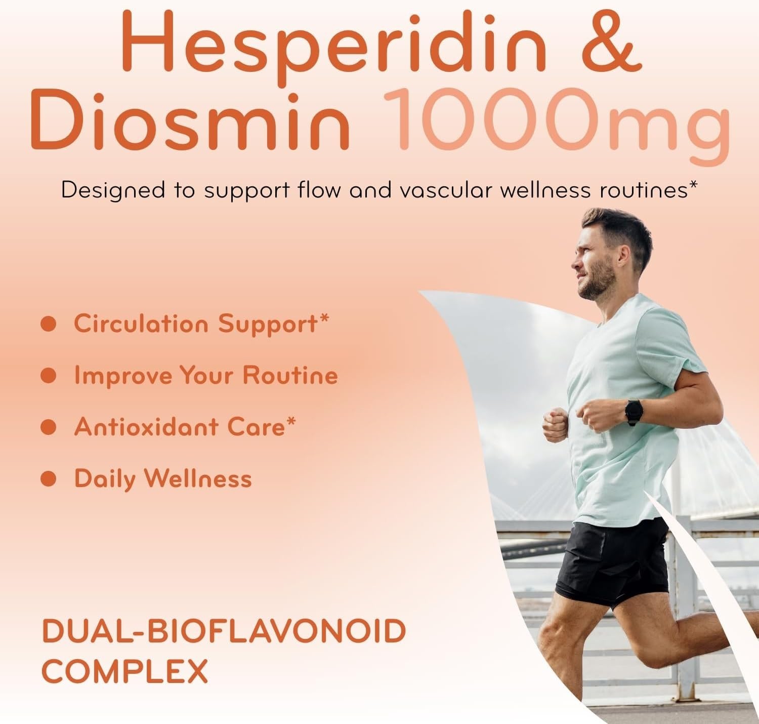 Diosmin Hesperidin ~ 1000mg ~ Circulation and Vein Support Supplement