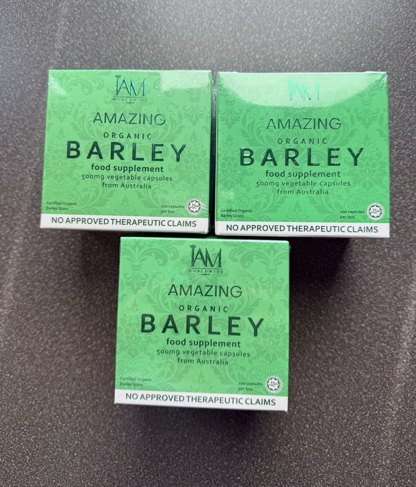 Amazing Pure Organic Barley Capsule 3 Boxes Sealed EXP. 2027
