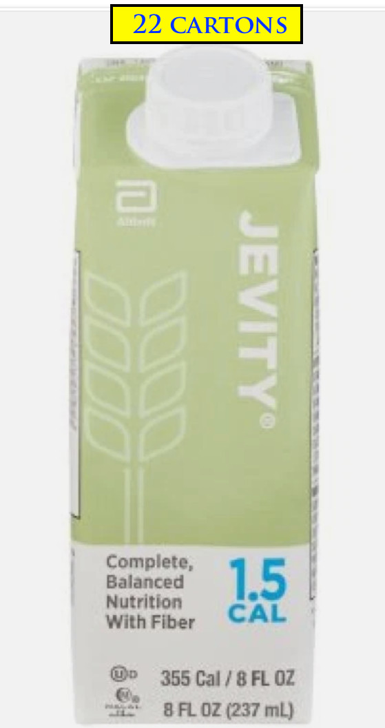 Jevity 1.5 Cal _ 8 fl oz FREE SHIPPING_22 Cartons_EXP 2027