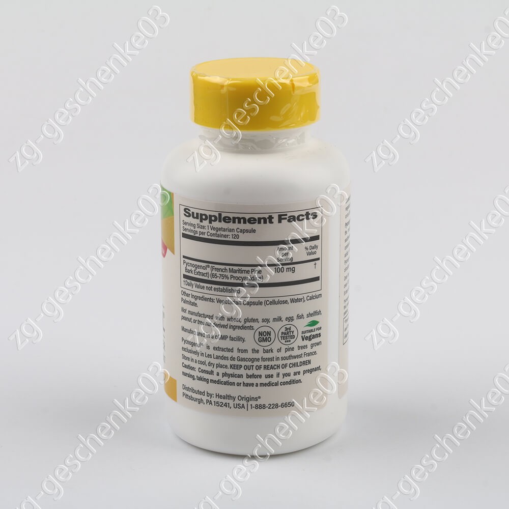 Healthy Origins Pycnogenol 100 mg | 120 Veggie Capsules