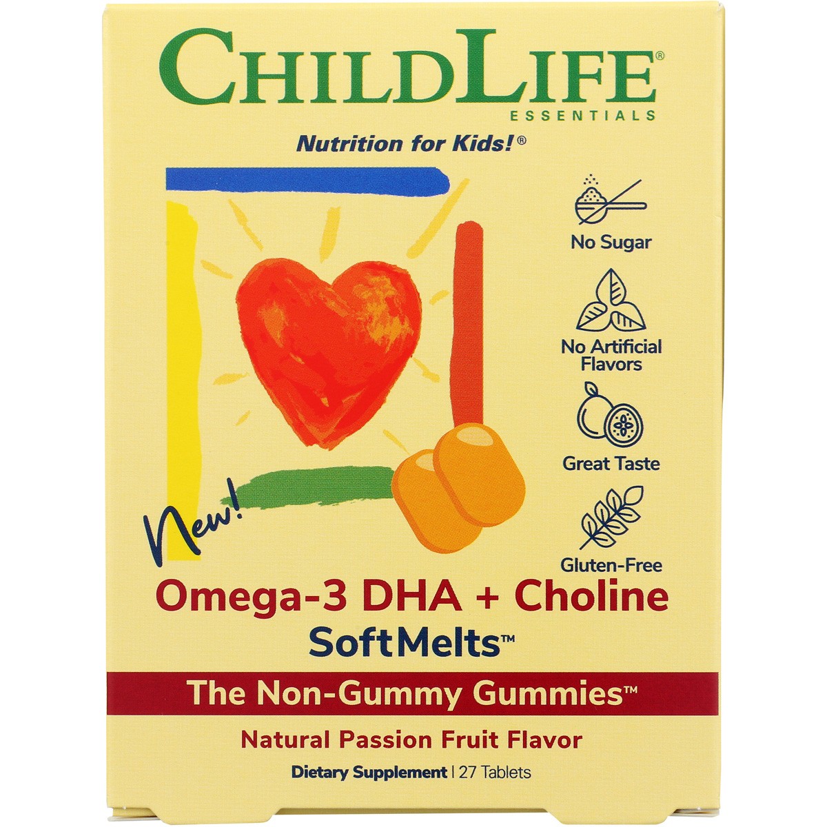 Childlife Essentials Omega-3 Dha Choline Softmelts Dietary Supplement 1 Pack