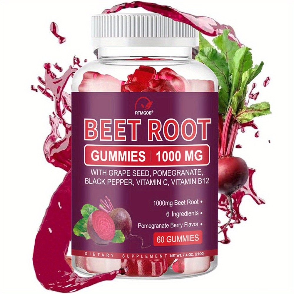 Beets Soft Chews Gummies with Beetroot & Magnesium – Circulation Support