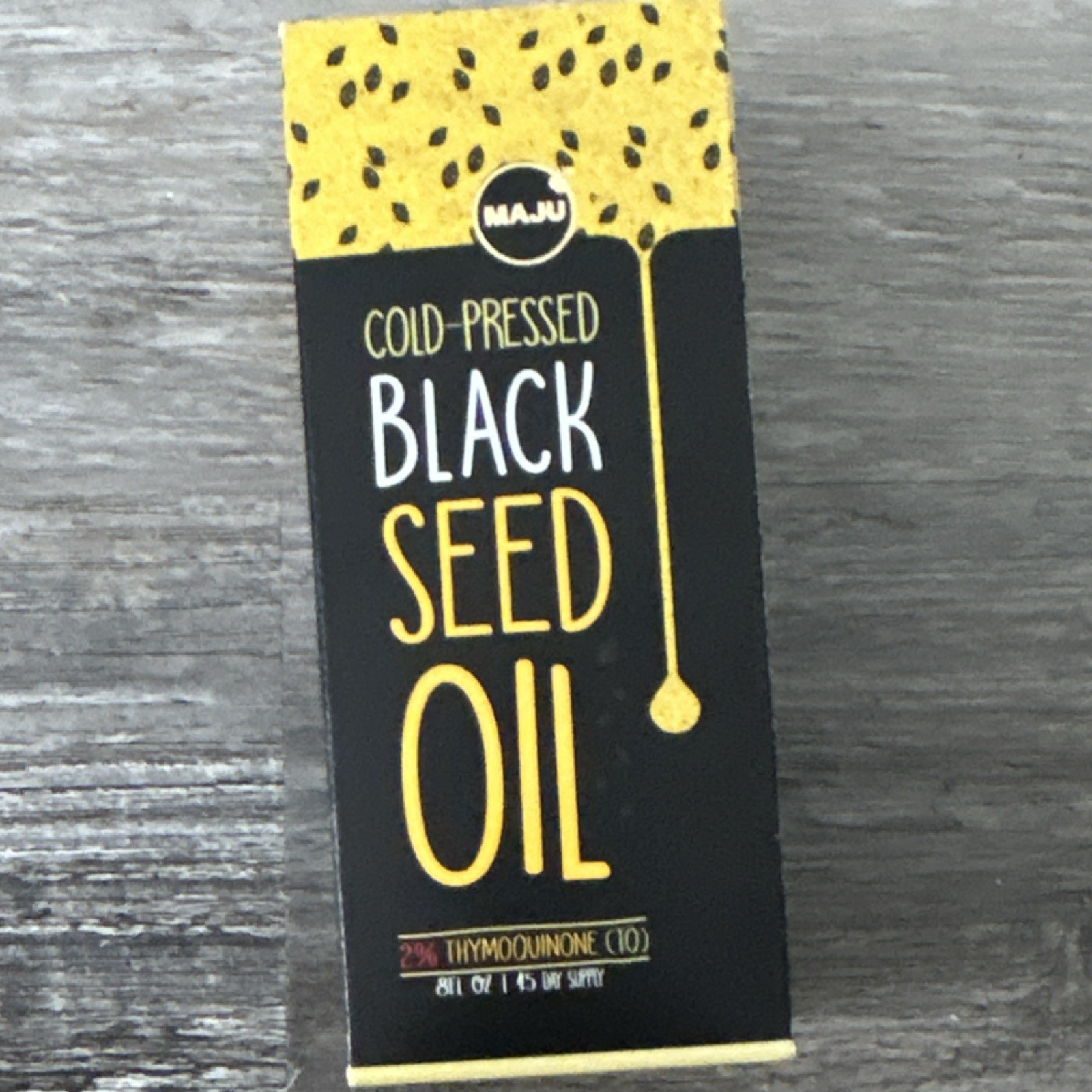 MAJU Cold-Pressed Black Seed Oil Thymoquinone Dietary Supplement 8 fl oz