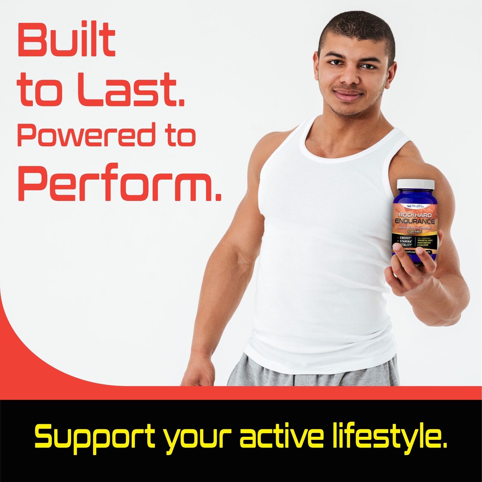 Male Enhancement & Testosterone Support – Men’s Health Libido Booster 60 Pills