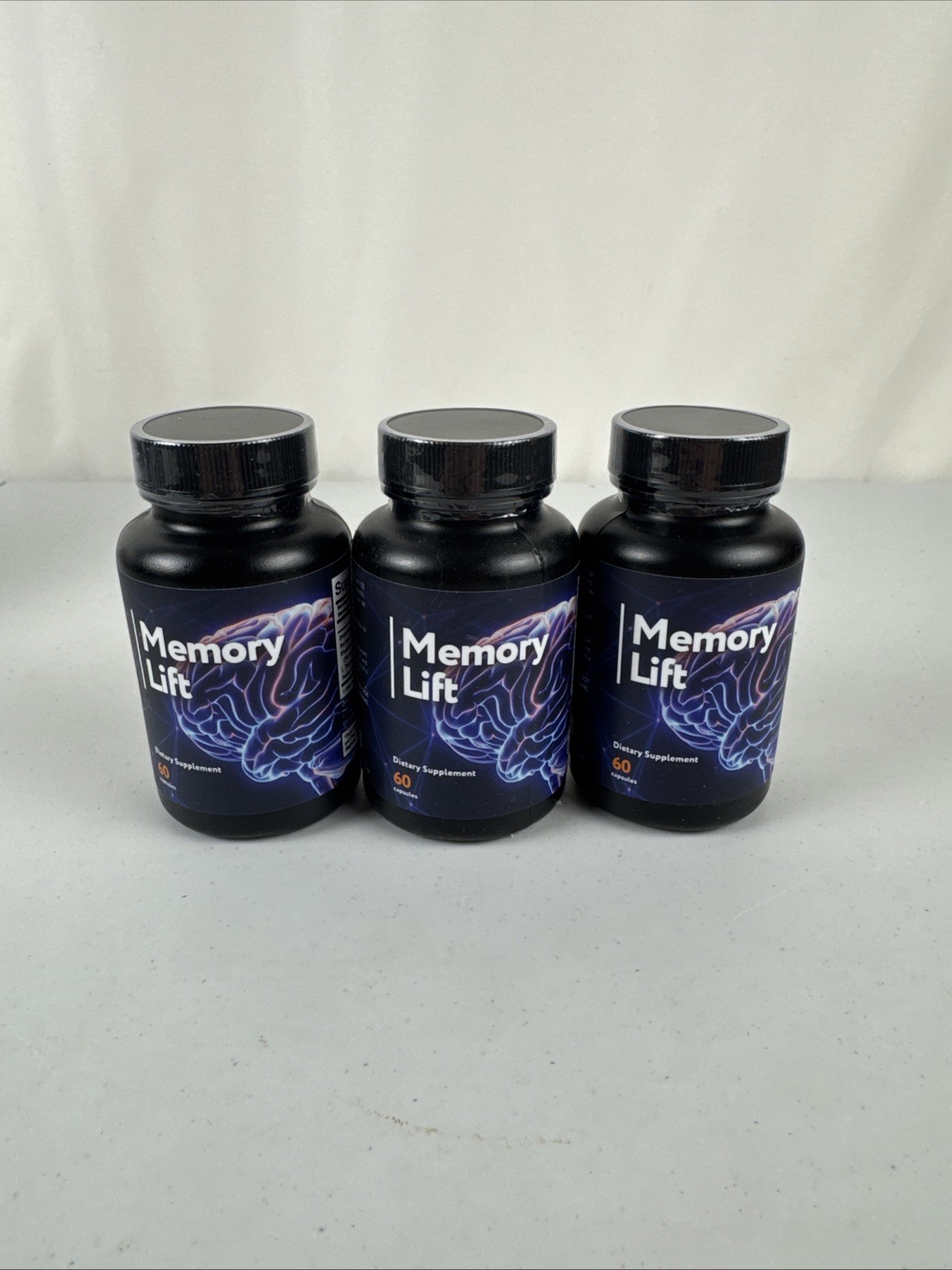 Memory Lift Dietary Supplement 180 Capsules Lot of 3 Expires 11/2027 New Sealed