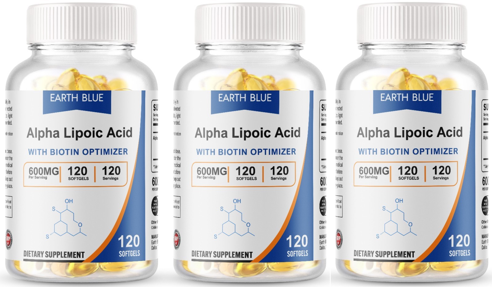 Alpha Lipoic Acid – 600mg Per Serving – 360 Softgels