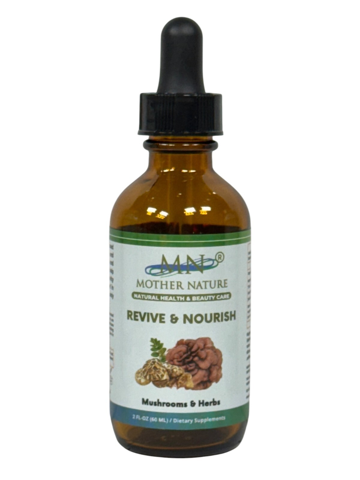 Mother Nature Revive & Nourish Mushroom & Herbs Dietary Supplement – 60 ml