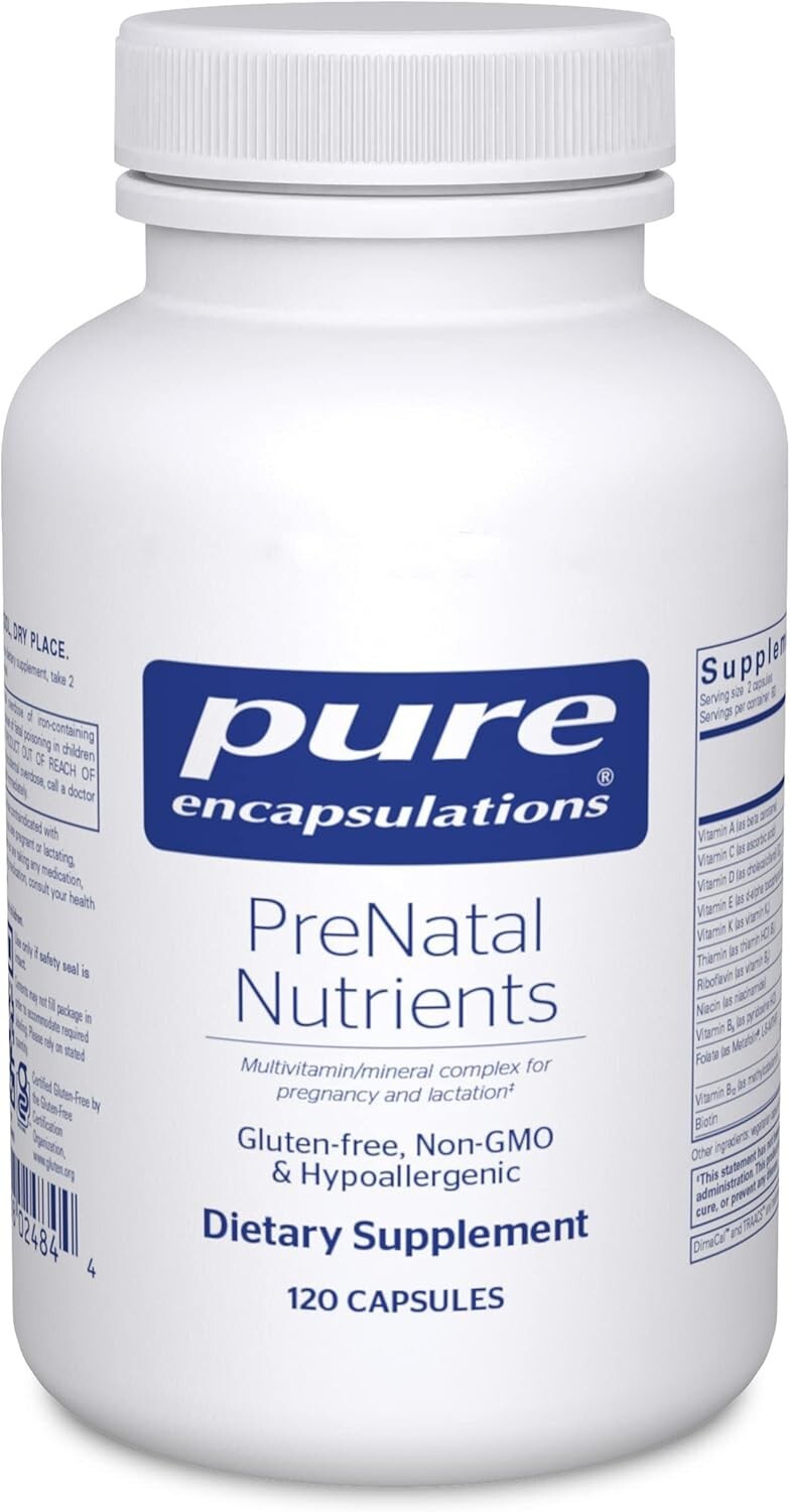 Pure Encapsulations PreNatal Nutrients – for Pregnancy & Lactation – 120 Capsule