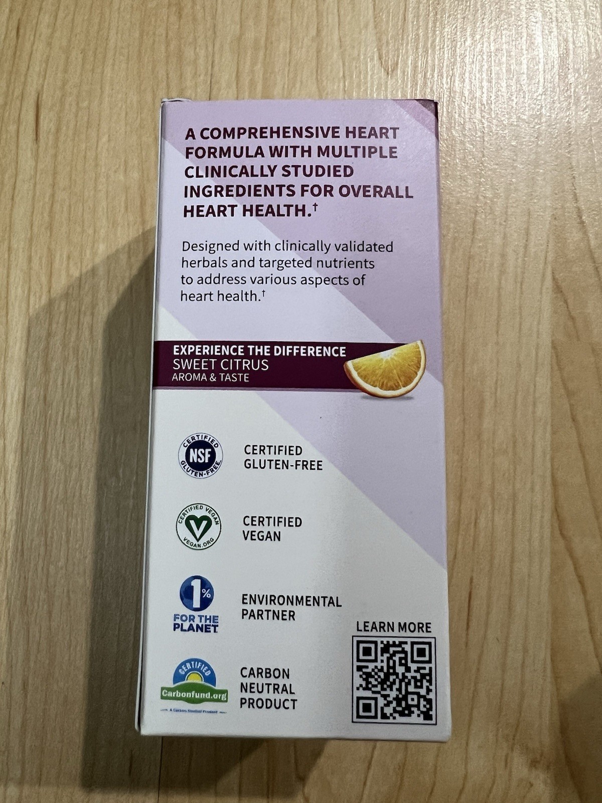 Garden of Life Heart Health 30 Vegan Capsules Bergamot Epicatechin Folate K2