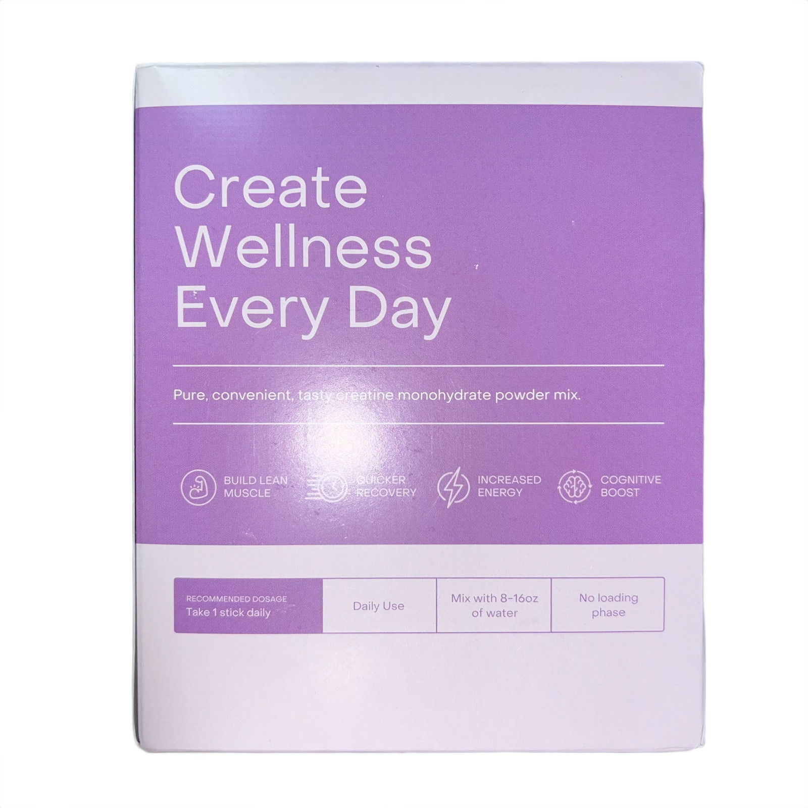 Create Creatine Monohydrate On-The-Go Stick Packs Mixed Berry (30 Sticks) New