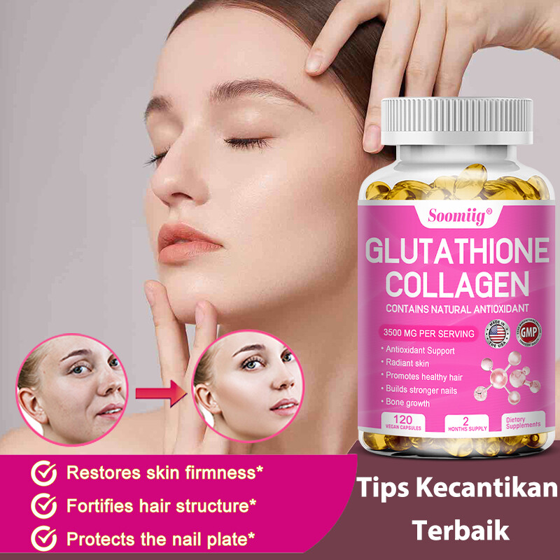 Glutathione Collagen Complex 3500 Mg Capsule Nourish The Skin Dark Spots Removal