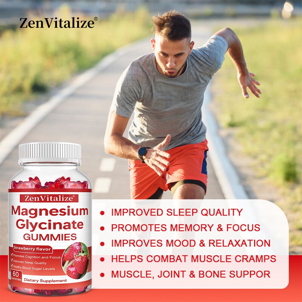 Magnesium glycine: Strengthens bones, relieves stress, and improves sleep.
