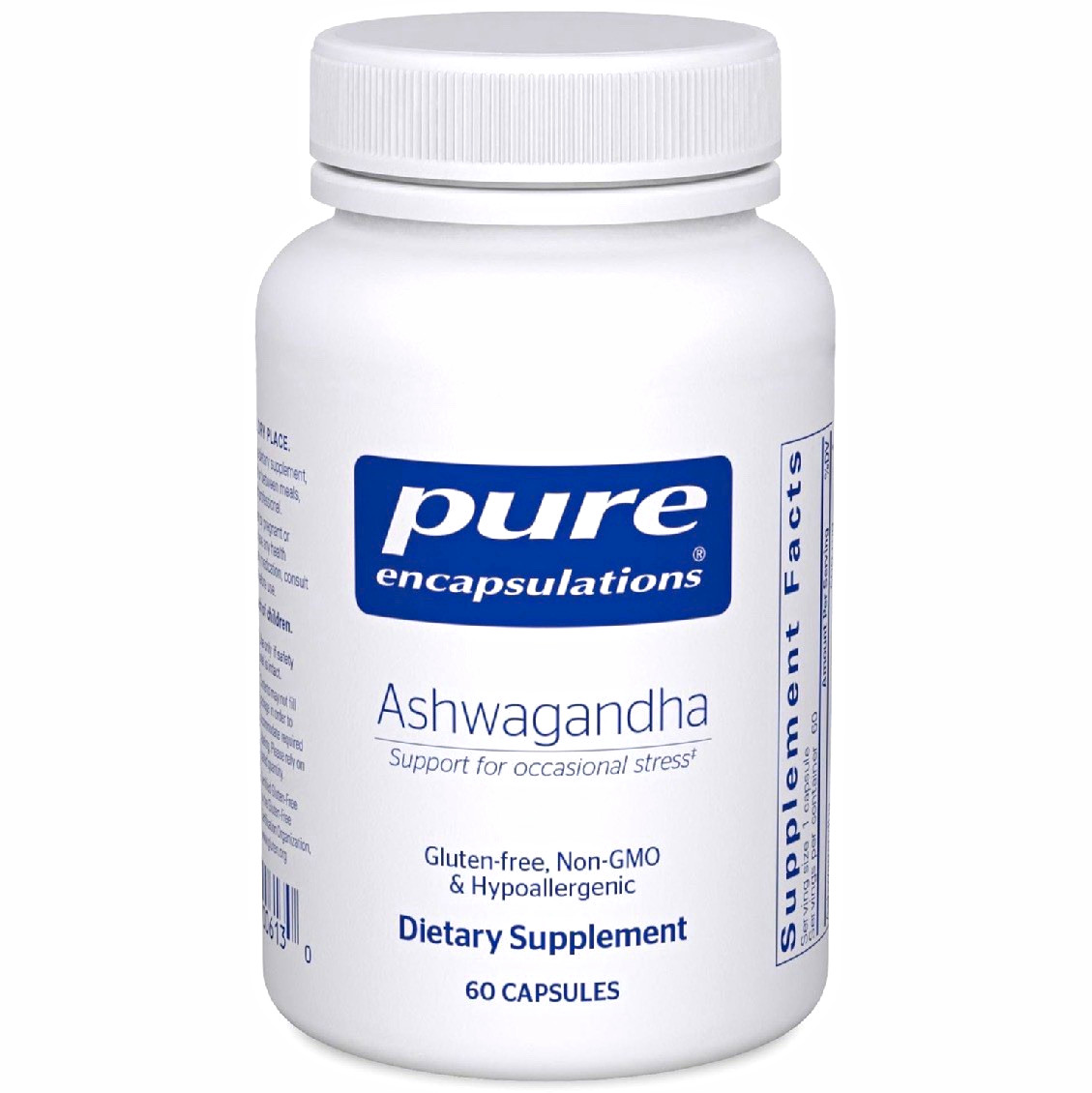 Pure Encapsulations Ashwagandha Stress Management 60 Capsules Gluten-Free