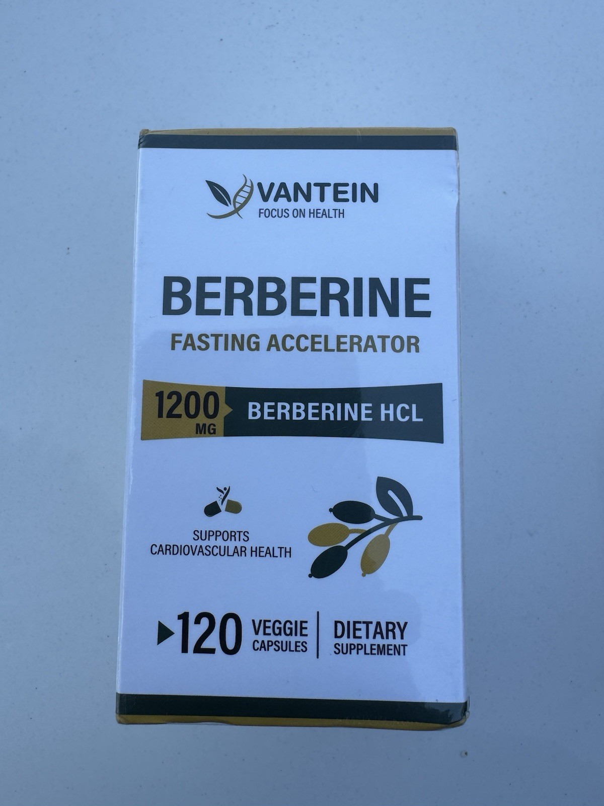 Berberine Supplement 1200mg, 120 Capsules Ultra Purity Berberine Exp 05/2027