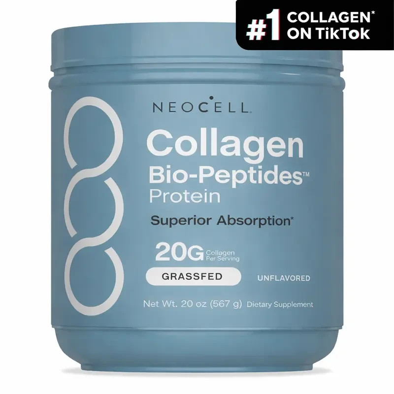 NeoCell Collagen Peptides Powder 20oz – Grassfed Protein Supplement – Advanced w