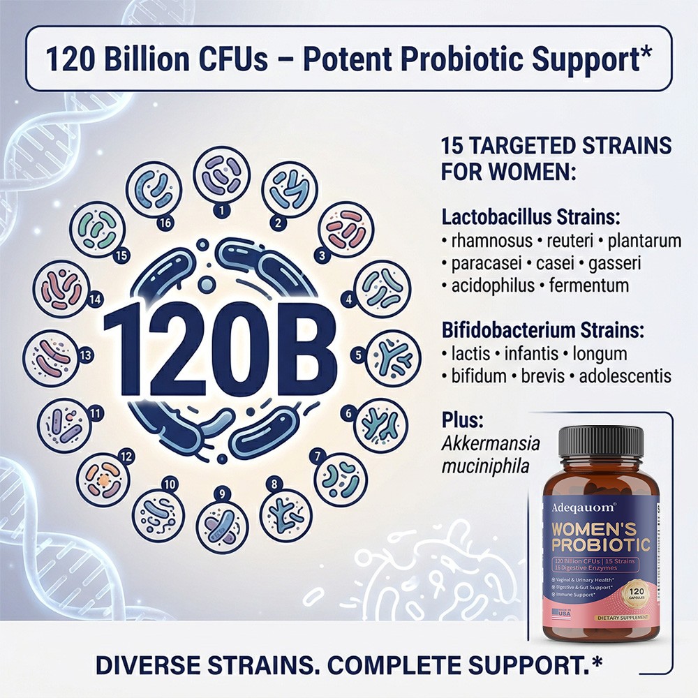 Women’s Probiotic Complex-Supports Gut Balance & Overall Wellness 30/60/120Caps