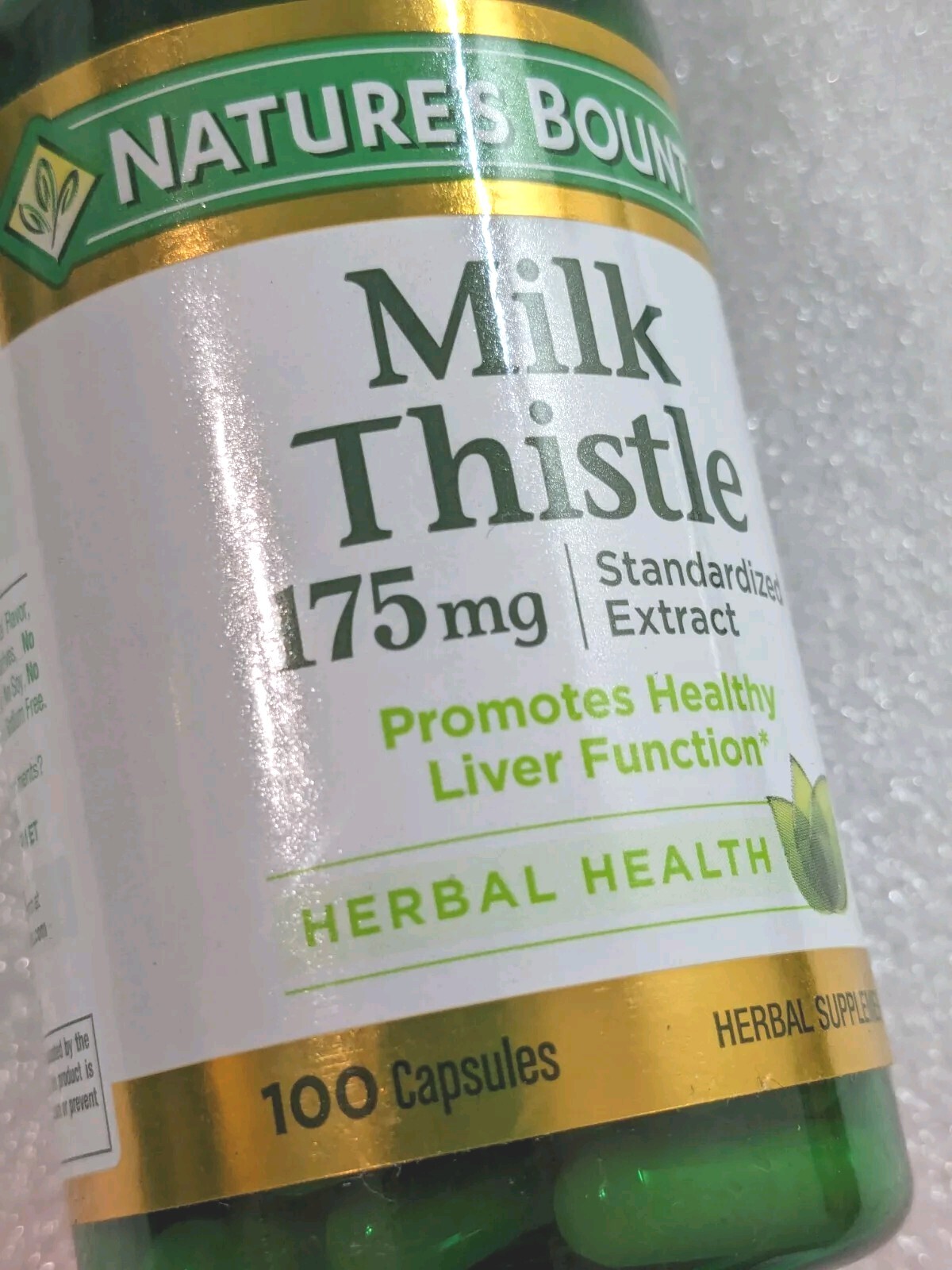 Nature’s Bounty Milk Thistle Extract 175mg, 100 Softgels New & Sealed