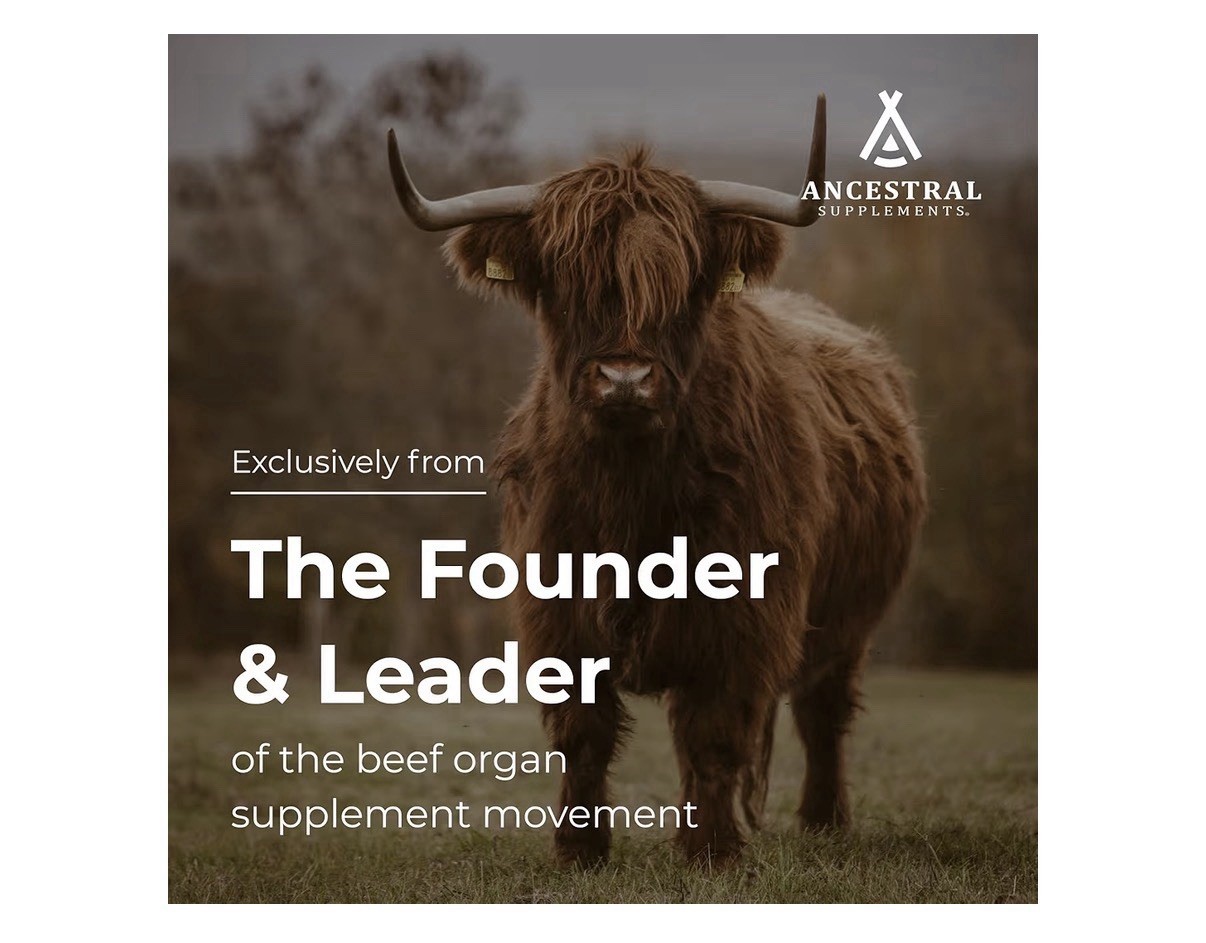 Ancestral Supplements Trachea Grass Fed Beef Pasture Raised 180 Capsules