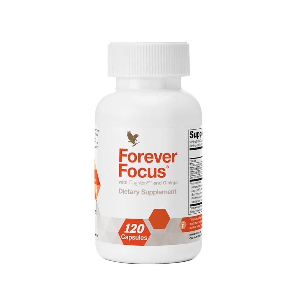 New Forever Living Forever Focus™, 120 Capsules, EXP. 10/26, promote mental cla
