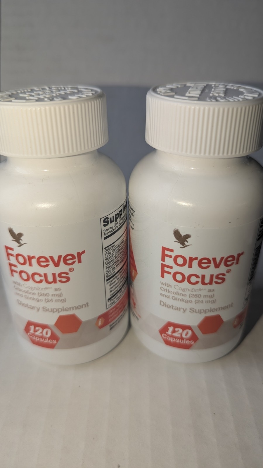New Forever Living Forever Focus™, 120 Capsules, EXP. 10/26, promote mental x 2