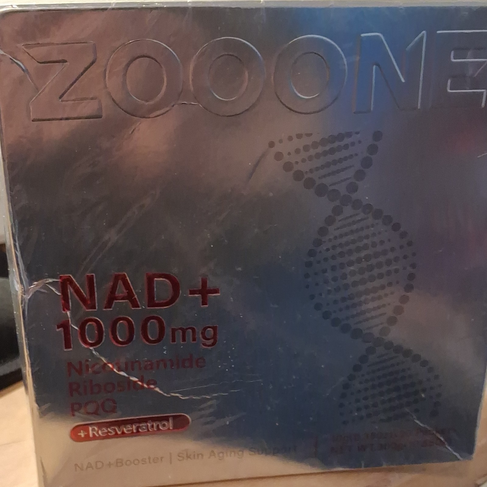 ZOOONE NAD+ Booster Powder 1000mg w/ Resveratrol PQQ 30 Pack 10.58 oz