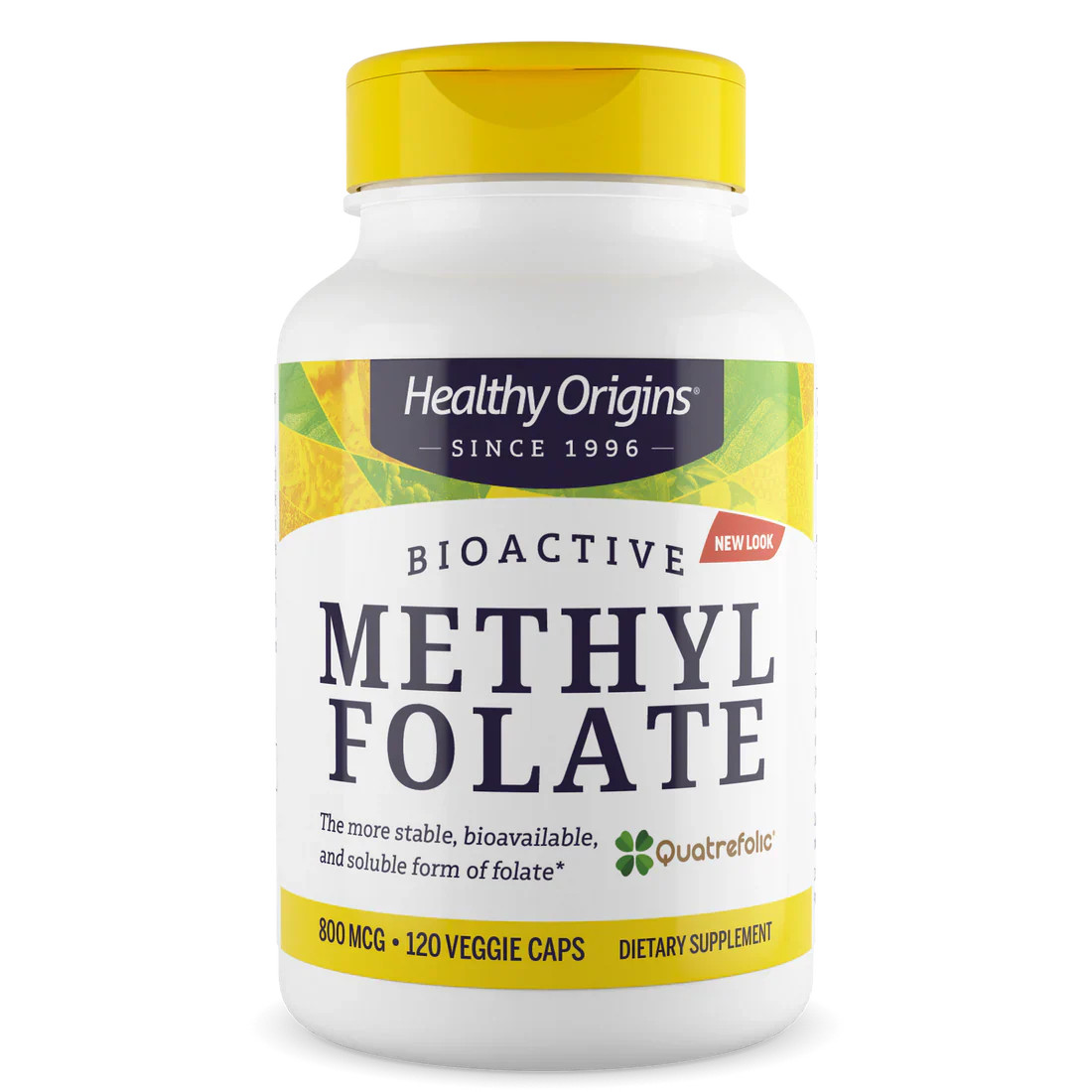Healthy Origins Methyl Folate 800 mcg | 120 Veggie Capsules