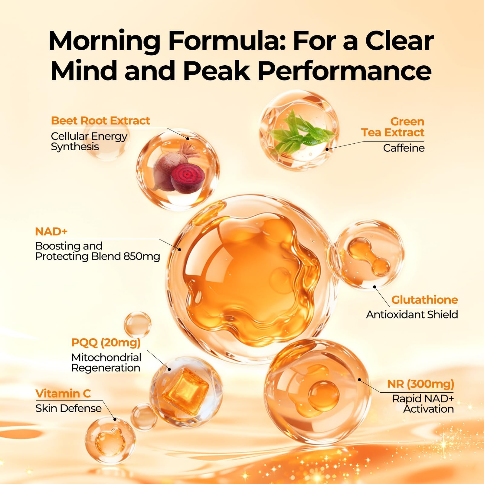 OxyEnergy NAD Supplement 1550 mg-Daytime 7 Ounce (Pack of 1), Orange & Berry