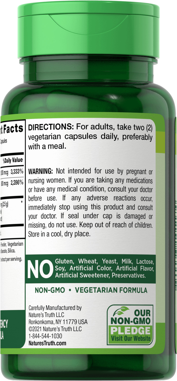 Nature’s Truth Super Cinnamon Plus Biotin and Chromium Capsules 1500 mg 60 Count