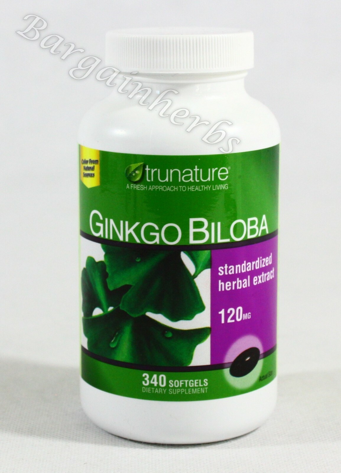 Trunature Ginkgo Biloba 120mg 340 softgels New Free Shipping 11/2026