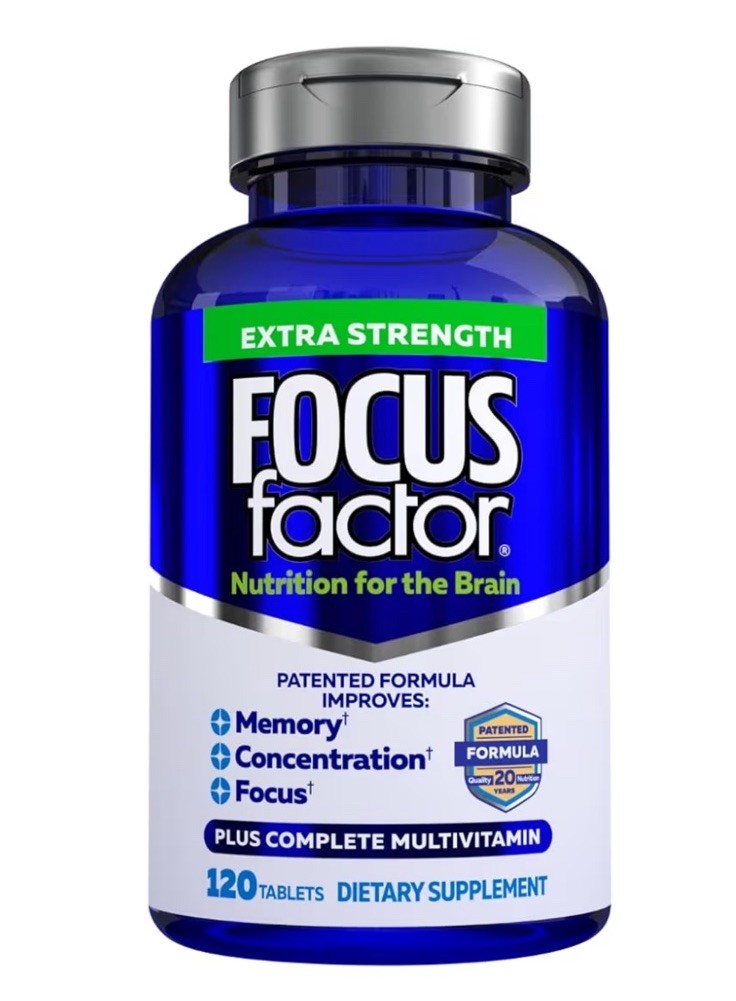 Focus Factor Extra Strength Memory Focus Support Multivitamin 120 Tablets