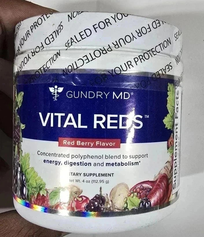 Vital Reds by Gundry MD – Polyphenol Blend Supports Energy Digestion New Sealed