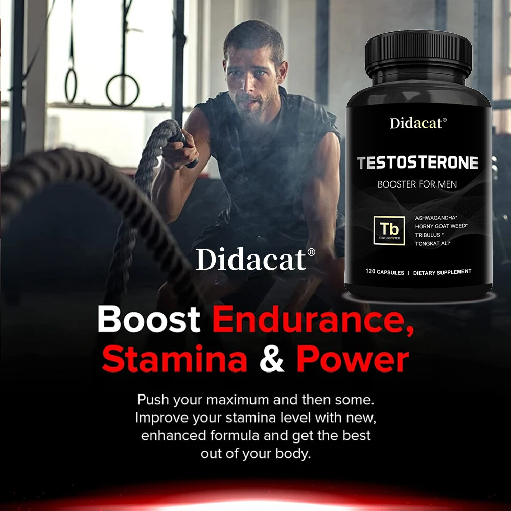 Male Enhancement Energy & Endurance Booster,Testosteron Booster 120 Capsules