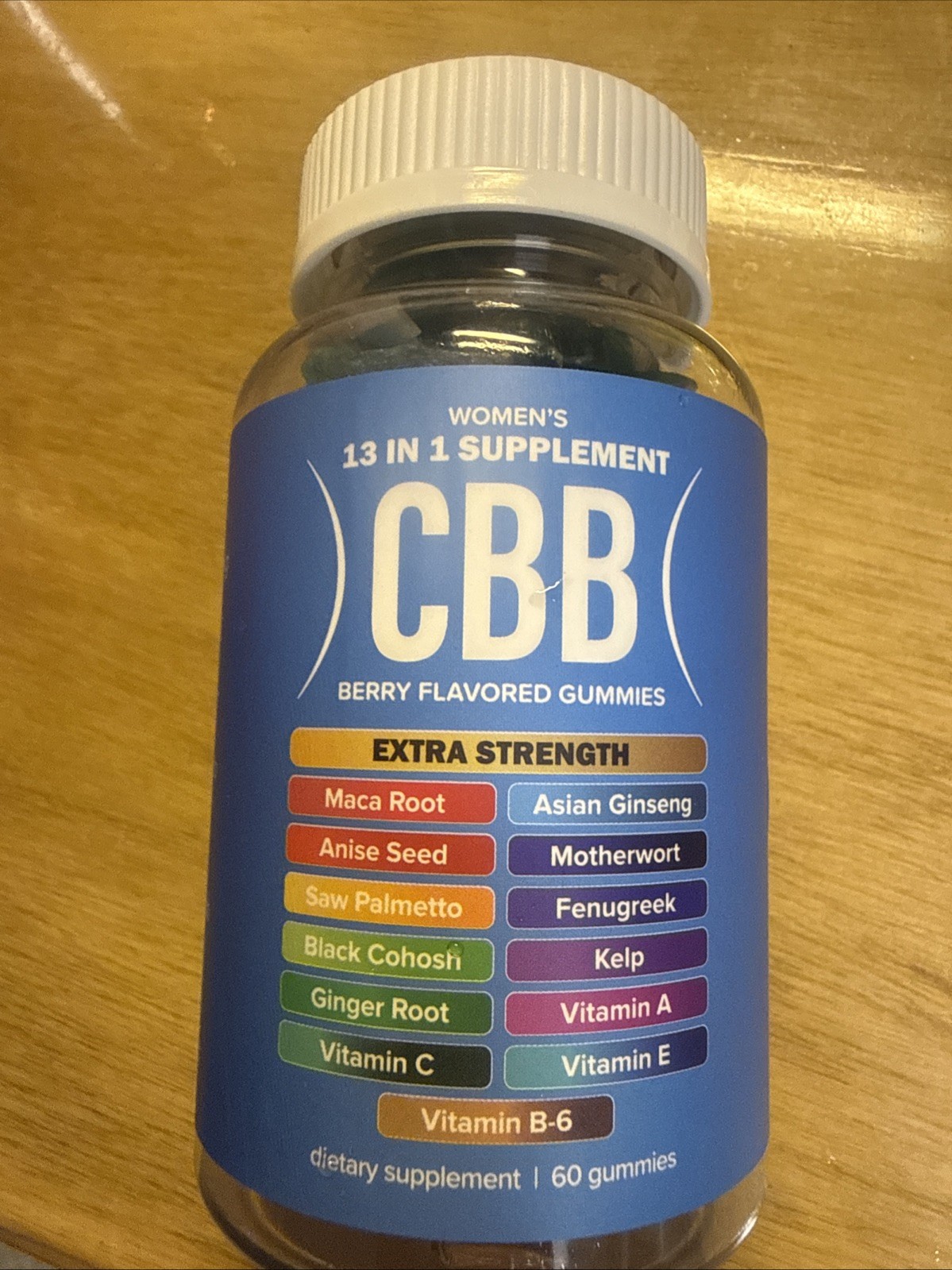 CBB Women’s 13 in 1 Supplement Berry Flavored Gummies 60 Count