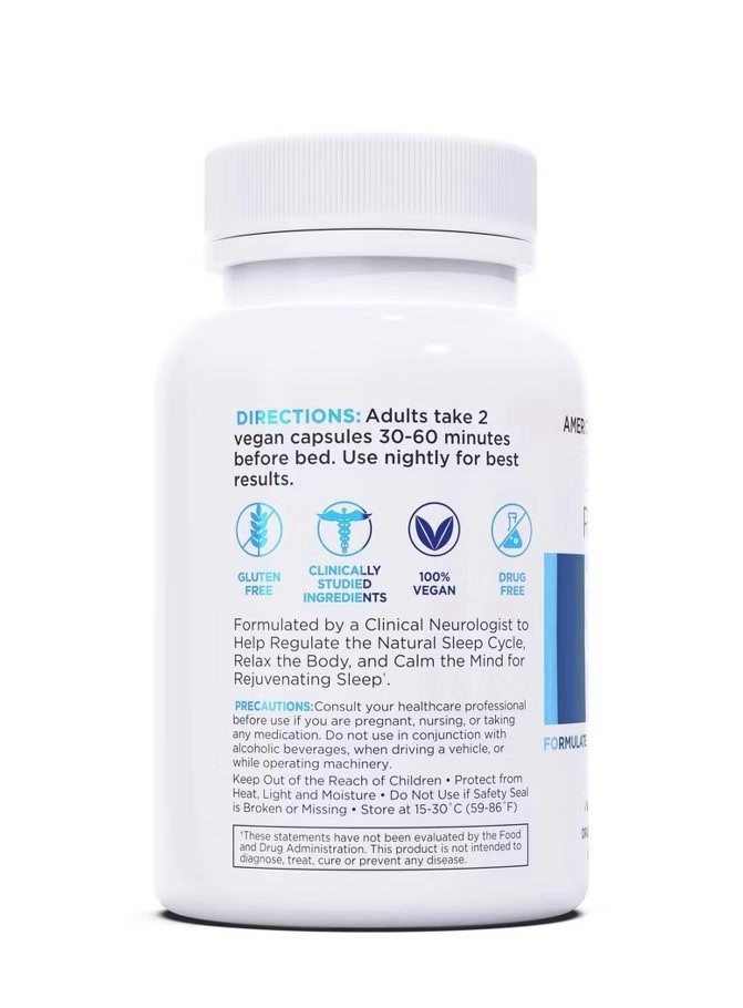 Relaxium Sleep Aid Capsules 30CT Vegan Drug Ashwagandha Magnesium