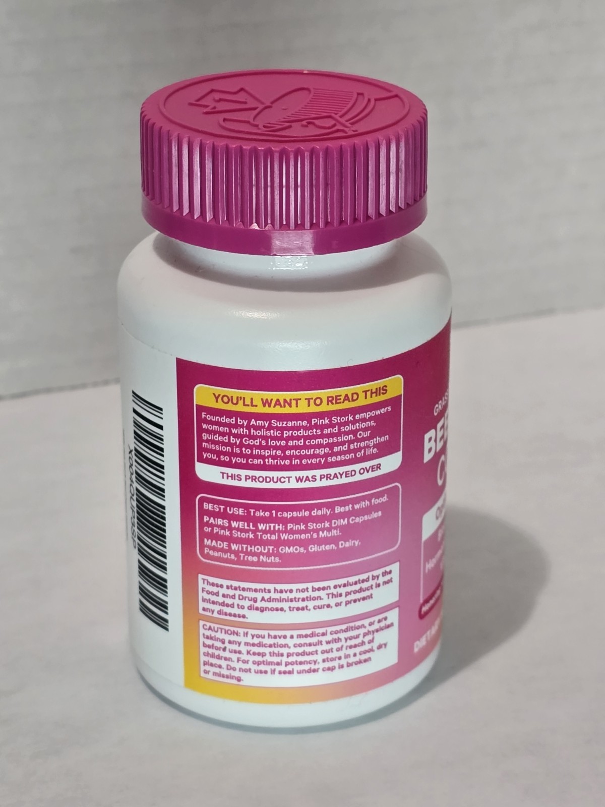 Pink Stork Grass-Fed Beef Organ Complex Women’s Health 60 Caps 350mg Exp 01/2028