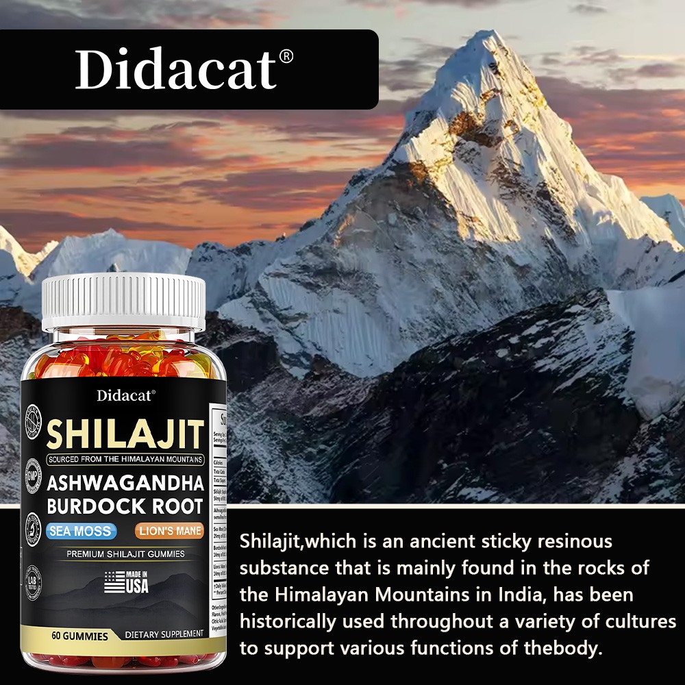 Shilajit + Ashwagandha Gummies help improve focus, energy, and sleep