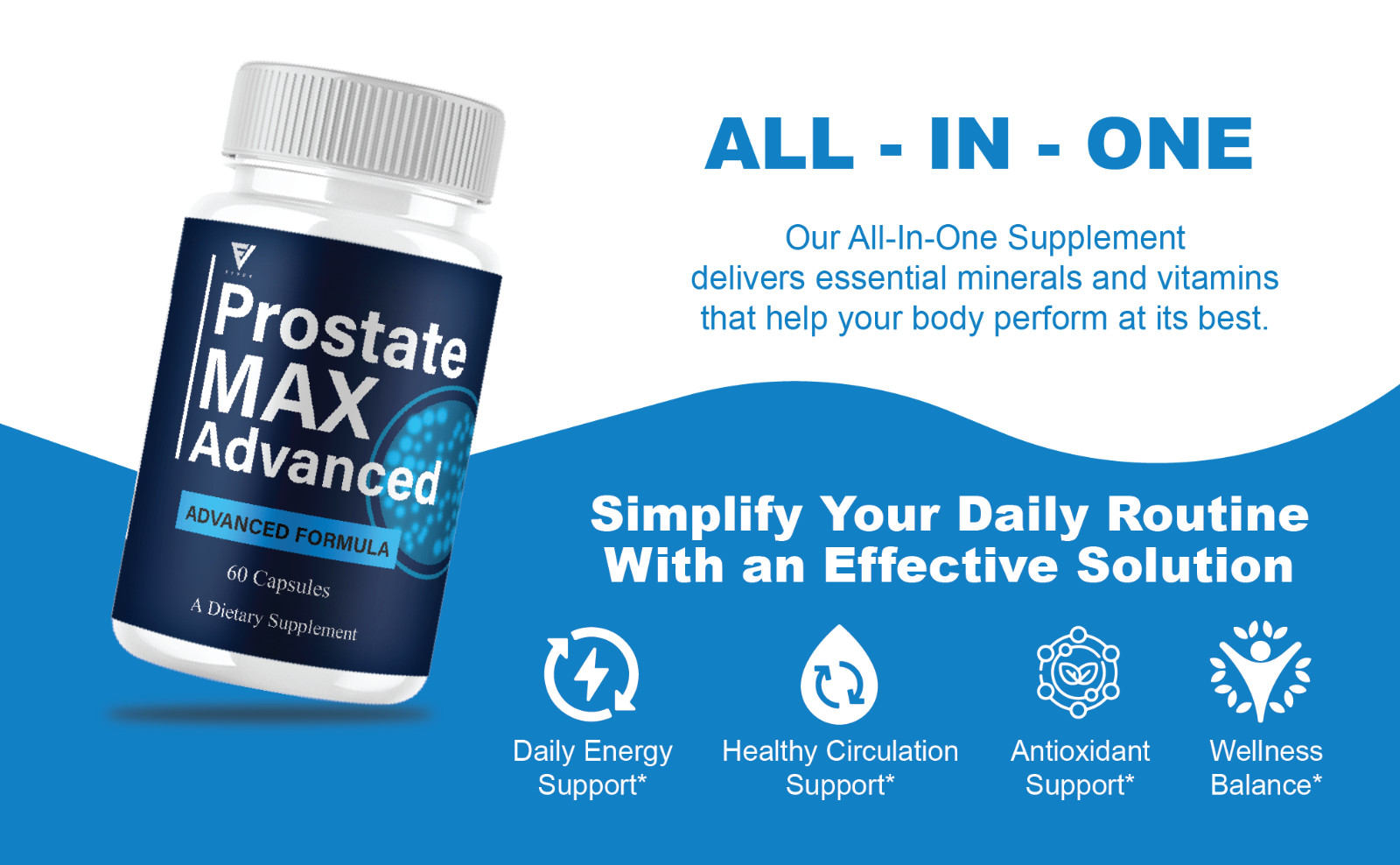 (2 Pack) Prostate Max Advanced Capsules, ProstateMax Daily Pills (120 Capsules)
